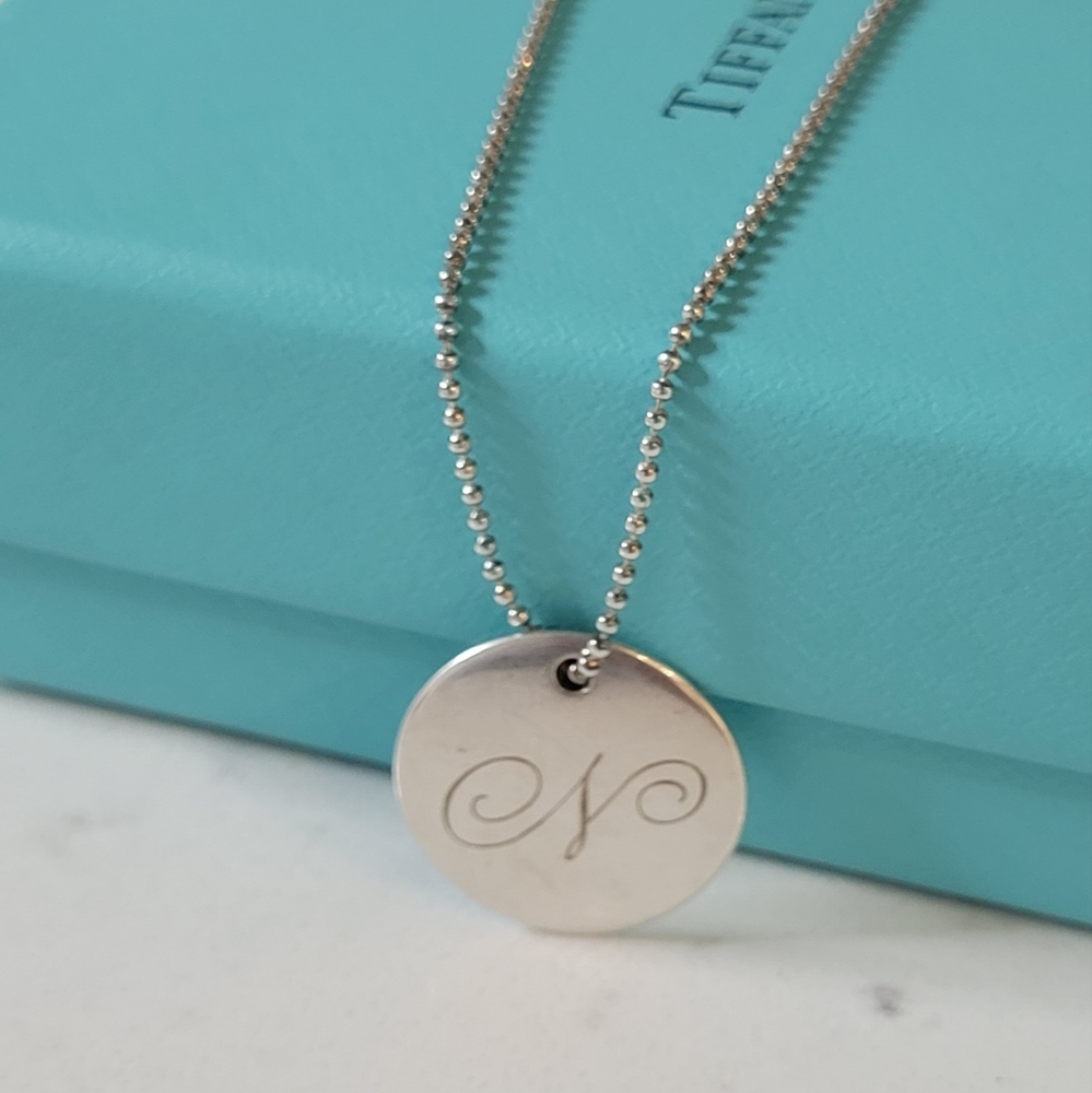 Tiffany & Co. Large Initial Large Disk Letter 'N'… - image 1
